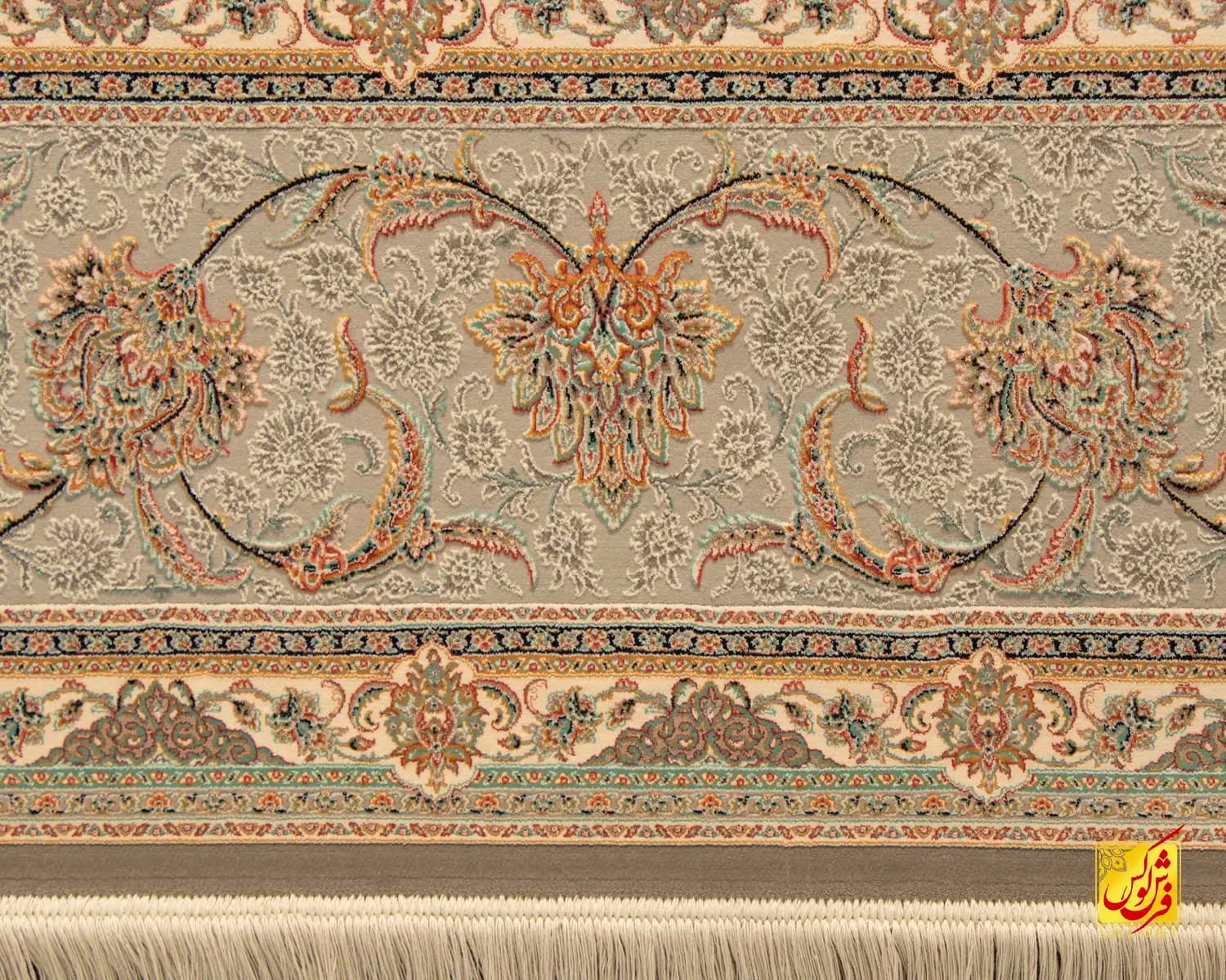 فرش کلاسیک کد 502_ رنگ 1073 دودی — تصویر ۷