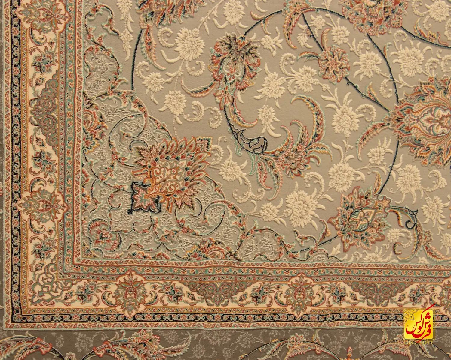 فرش کلاسیک کد 502_ رنگ 1037 بژ — تصویر ۳