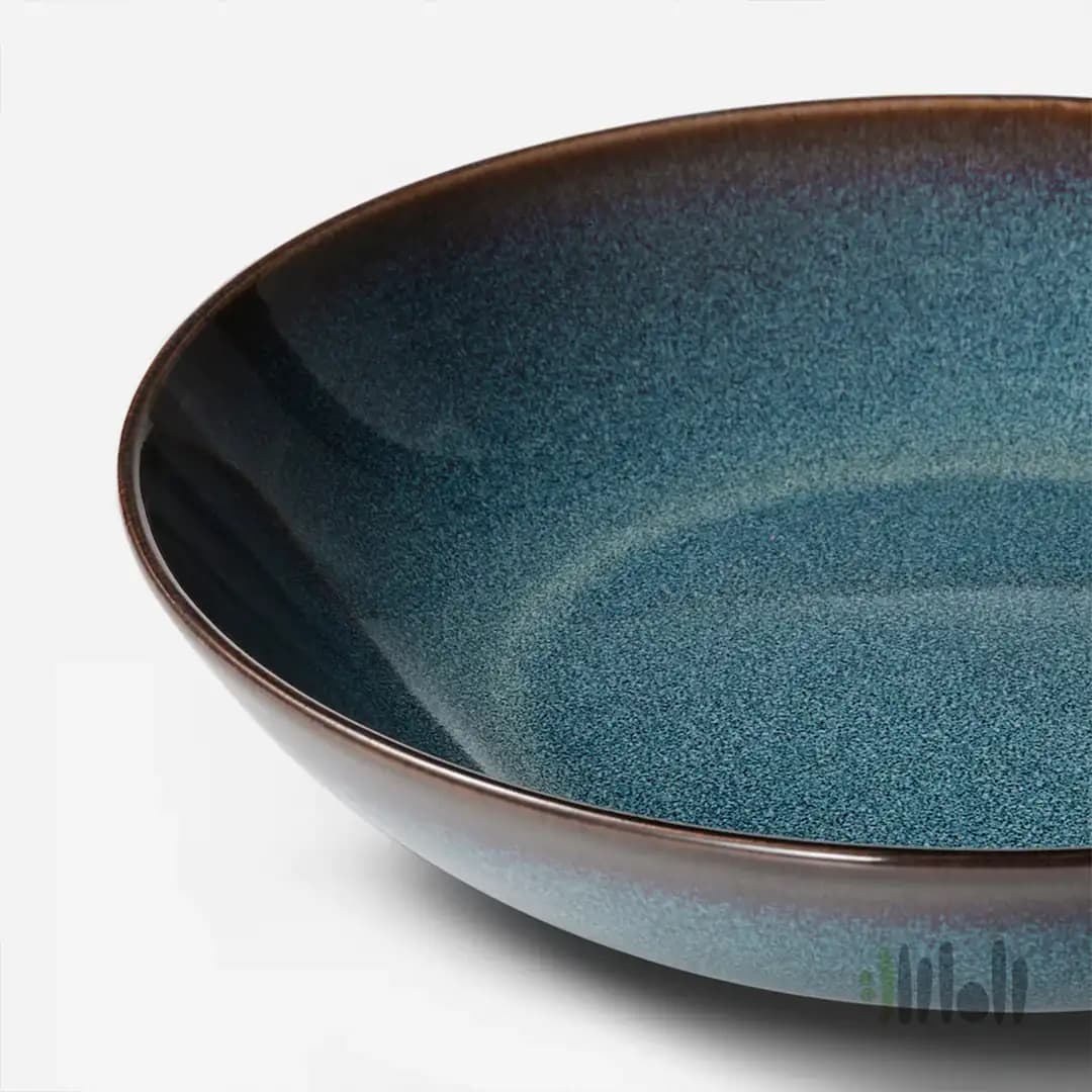 بشقاب خورش خوری 4 عددی ایکیا آبی GLADELIG — تصویر ۲