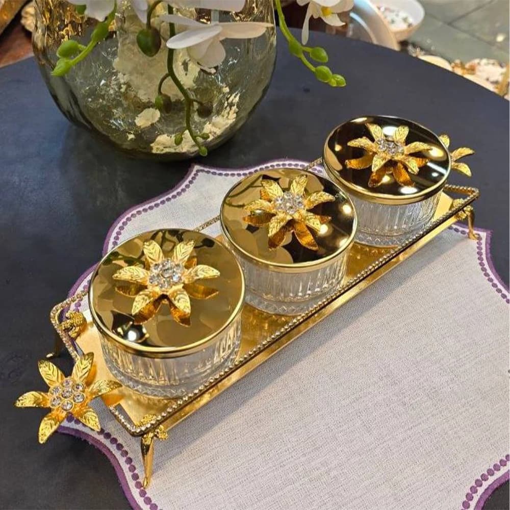 اردوخوری ترک طرح گل نگین‌ دار — تصویر ۳