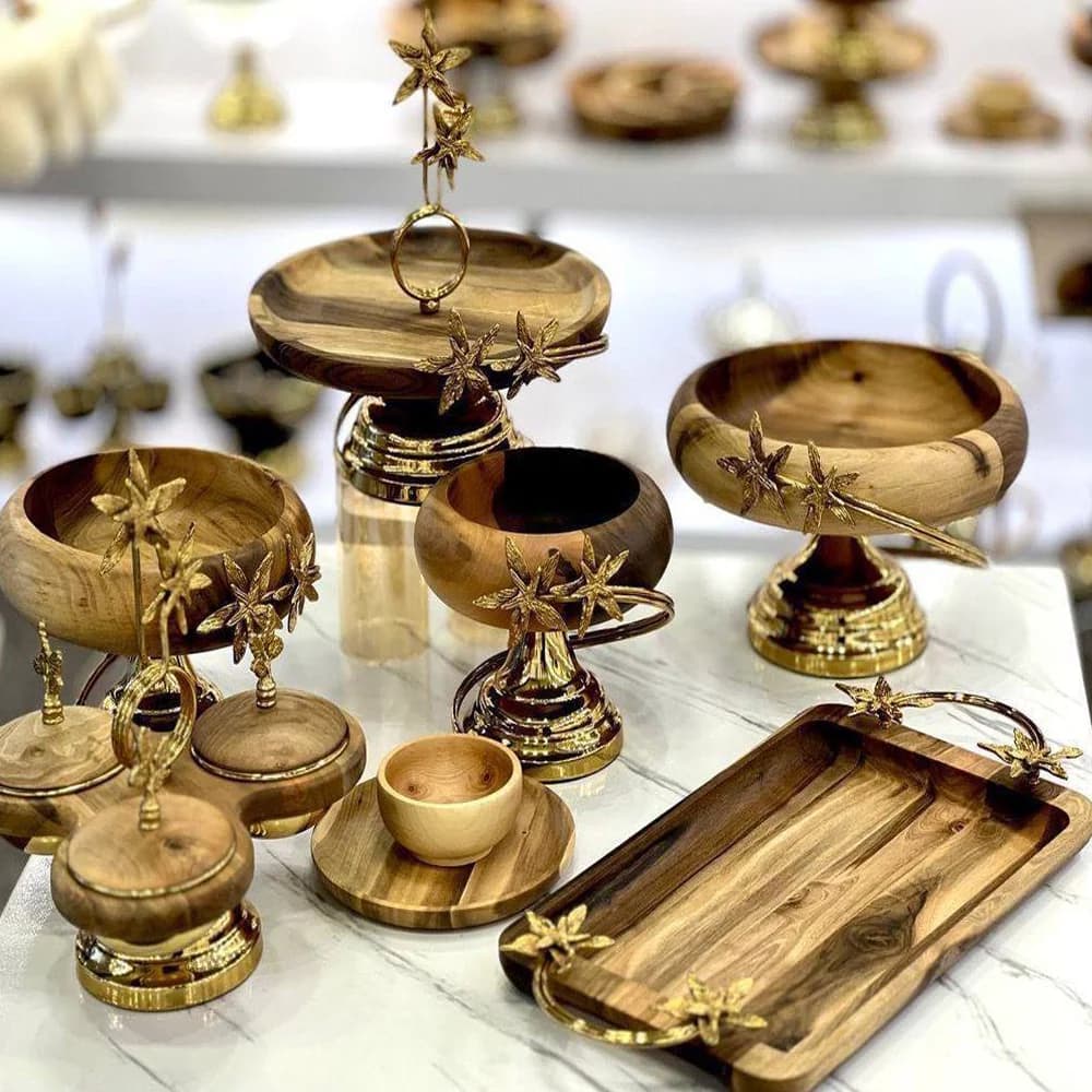 سرویس پذیرایی چوبی ستاره