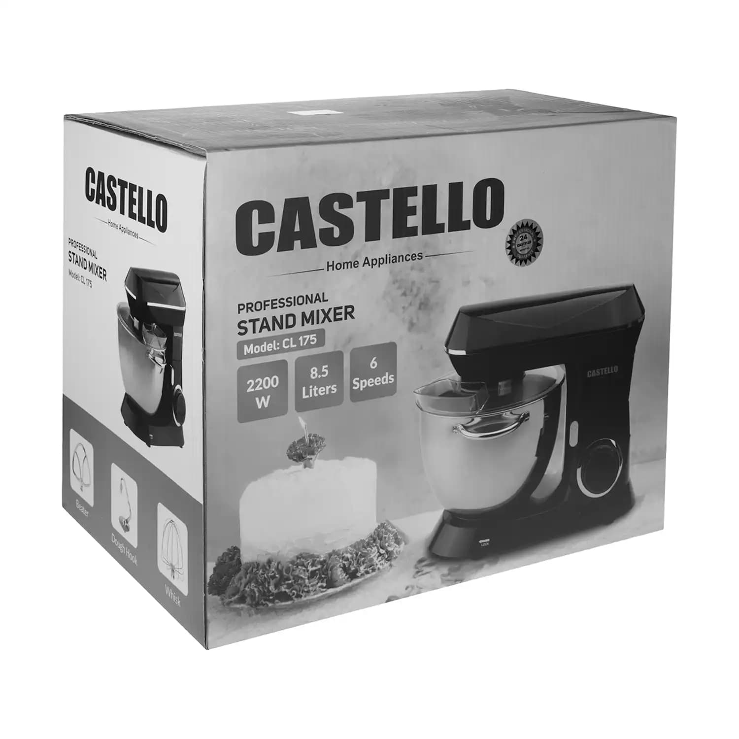همزن برقی کاسه دار کاستلو مدل 175 / CASTELLO CL175 — تصویر ۲
