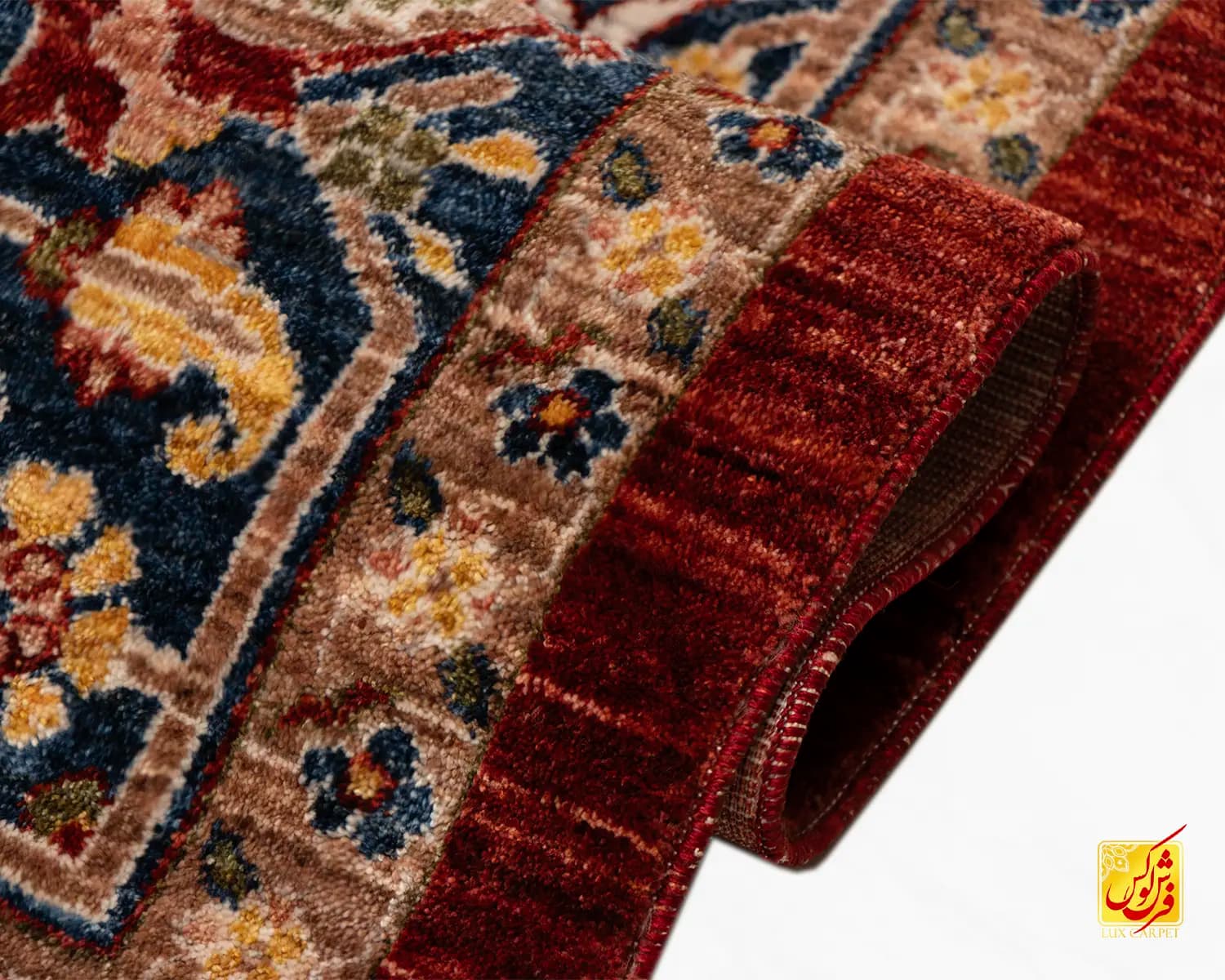 فرش وینتیج 40203 لاکی حاشیه سرمه‌ای — تصویر ۸