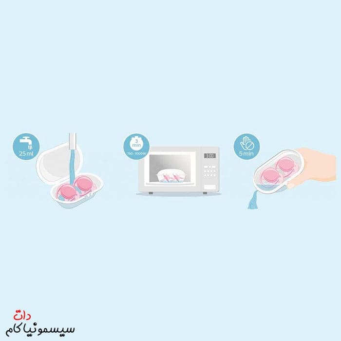 پستانک اونت 0 تا 6 ماه الترا سافت فیل و نخل SCF091/09 — تصویر ۶