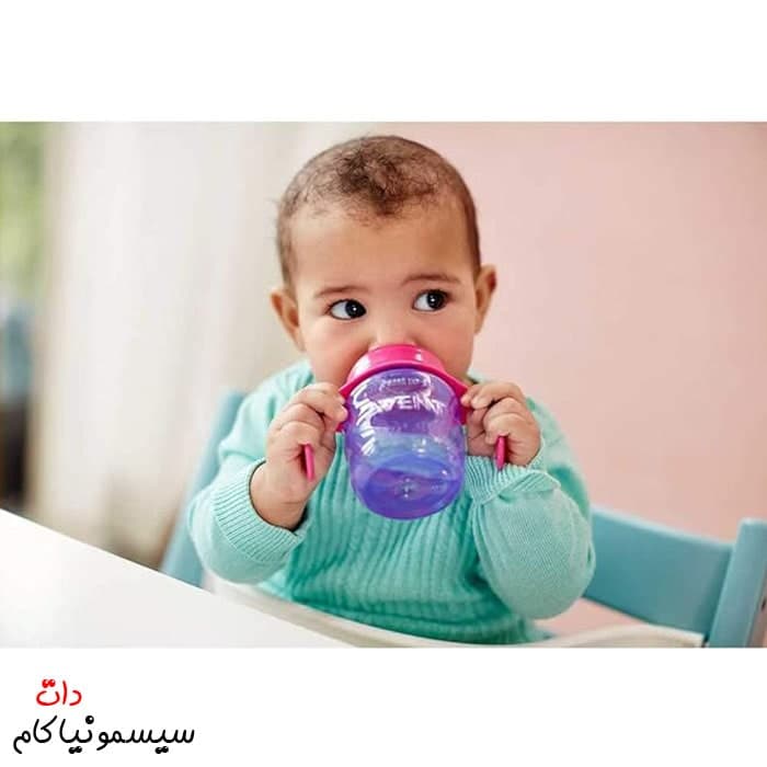 لیوان دسته‌دار فیلیپس اونت با دهنه تمام سیلیکونی SCF551/03 — تصویر ۵