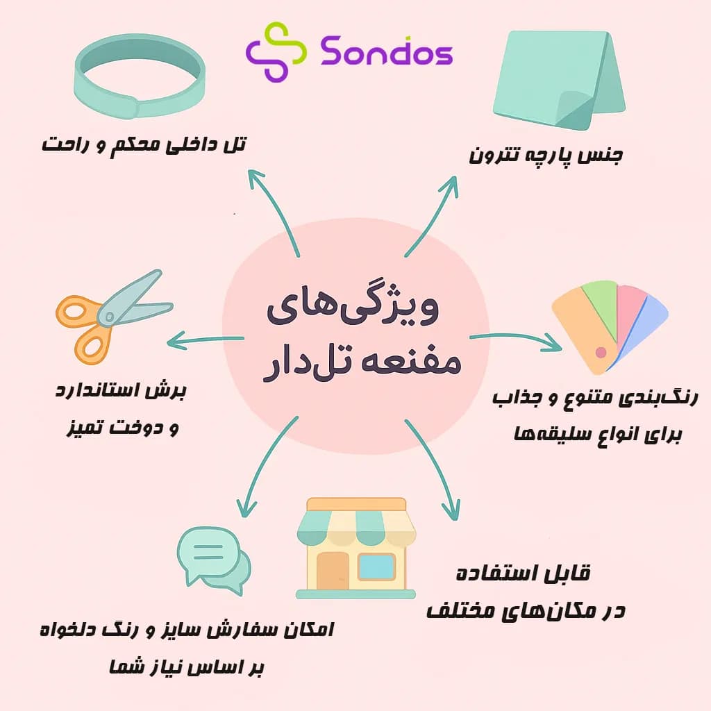 مقنعه تلدار | ترکیب راحتی و شیک‌پوشی برای استفاده روزمره — تصویر ۲