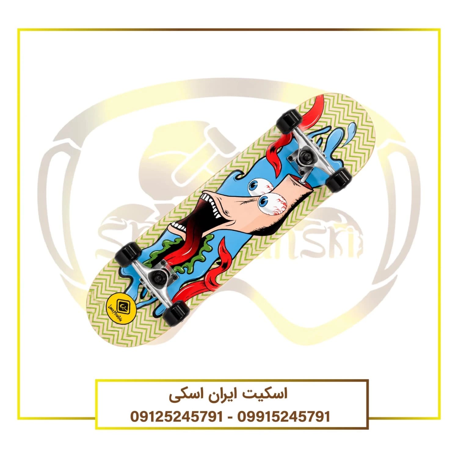اسکیت برد کامل طرح Cartoon Monster
