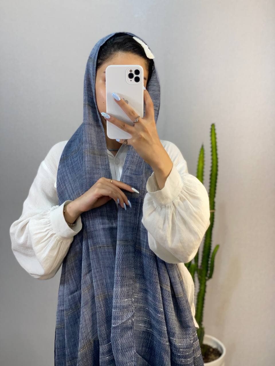 شال نخی رنگی — تصویر ۴