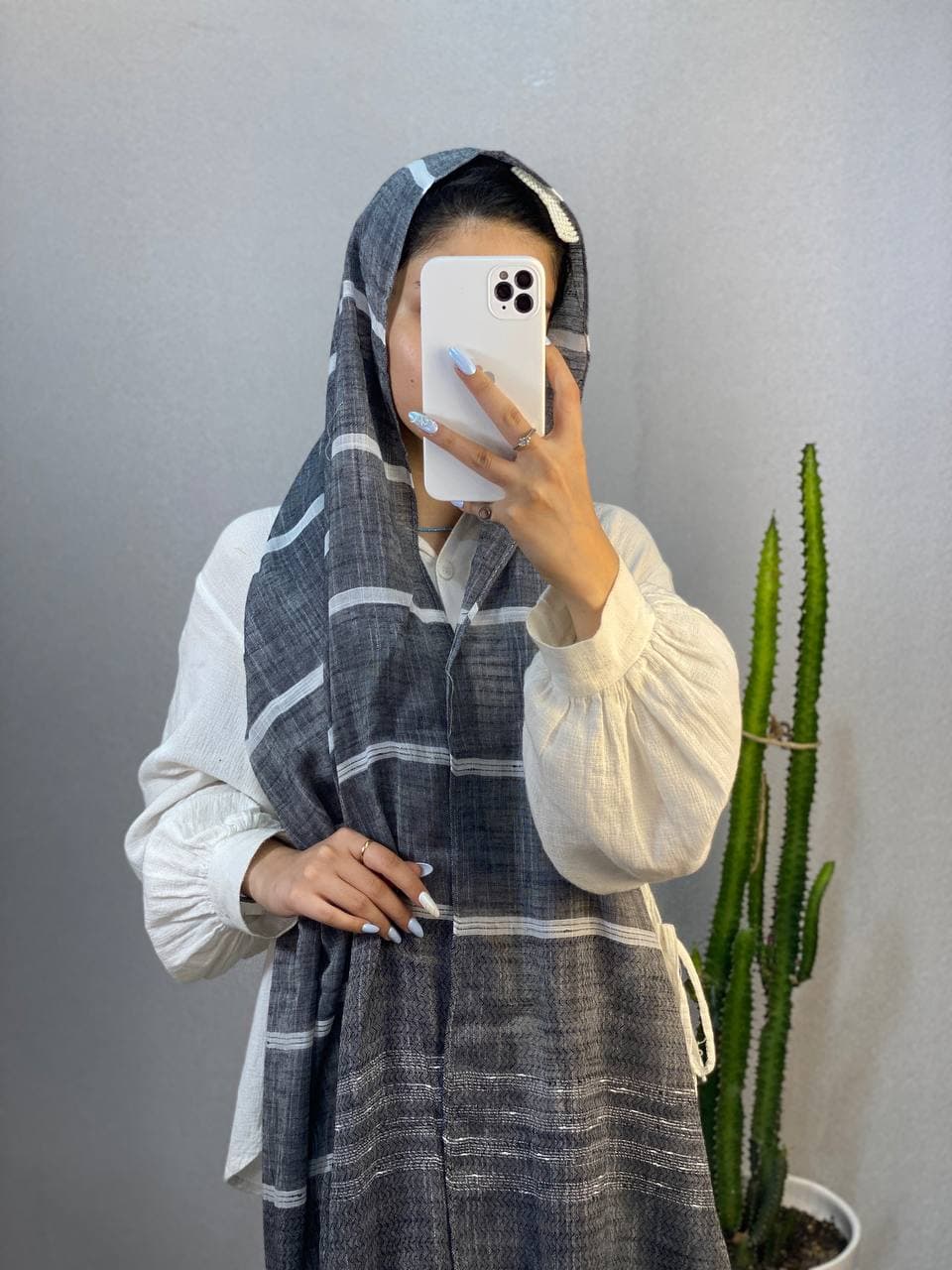 شال نخی رنگی — تصویر ۵