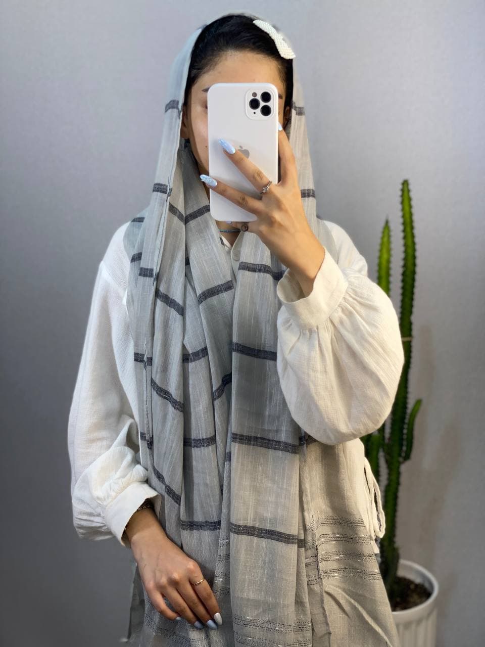 شال نخی رنگی — تصویر ۳