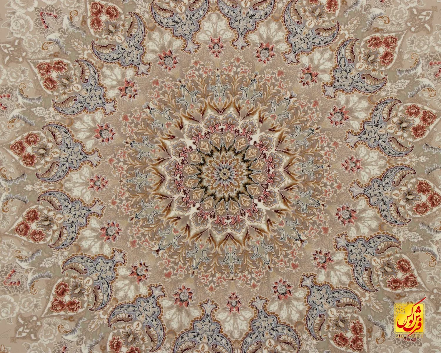 فرش کلاسیک 1507 بژ — تصویر ۳