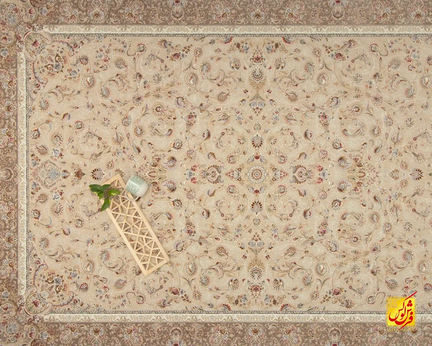 فرش کلاسیک 1521 بژ