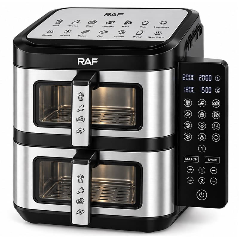 سرخ‌کن دو طبقه 6+6 لیتر راف مدل R.5280