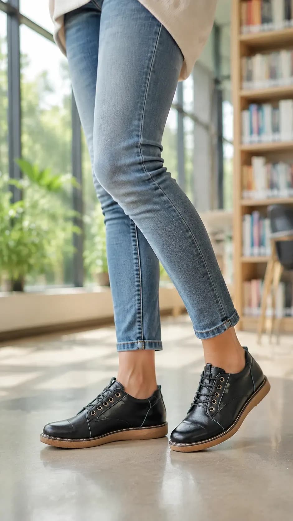 کفش زنانه طبی تمام چرم طبیعی کیکرز Kickers