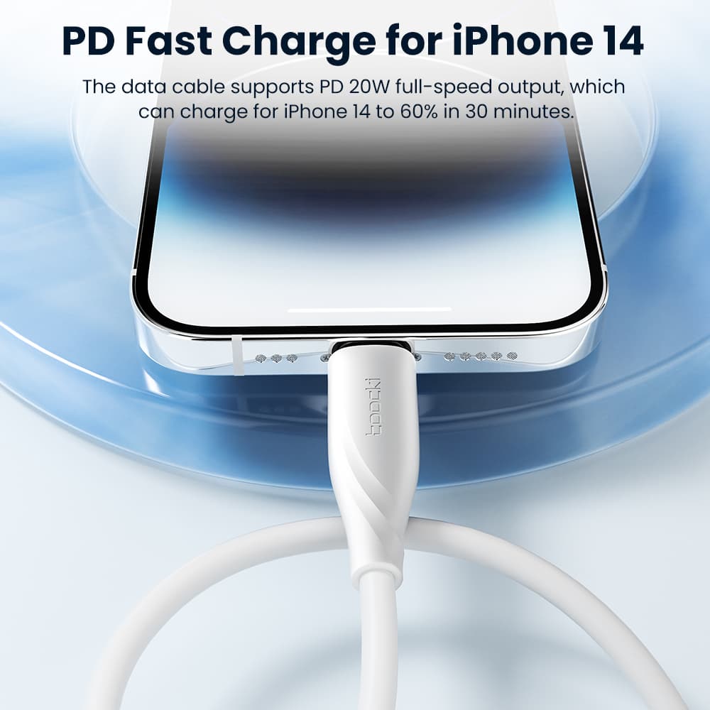 کابل تبدیل USB-C به Lightning توکی Toocki مدل 20W TQ-X38 — تصویر ۷
