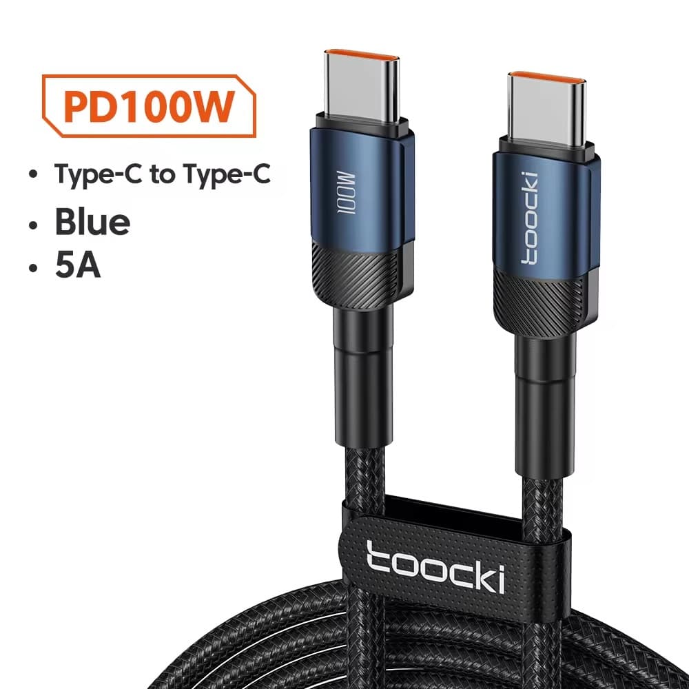 کابل تبدیل USB-C فست شارژ توکی Toocki مدل 100W TQ-X12 — تصویر ۲