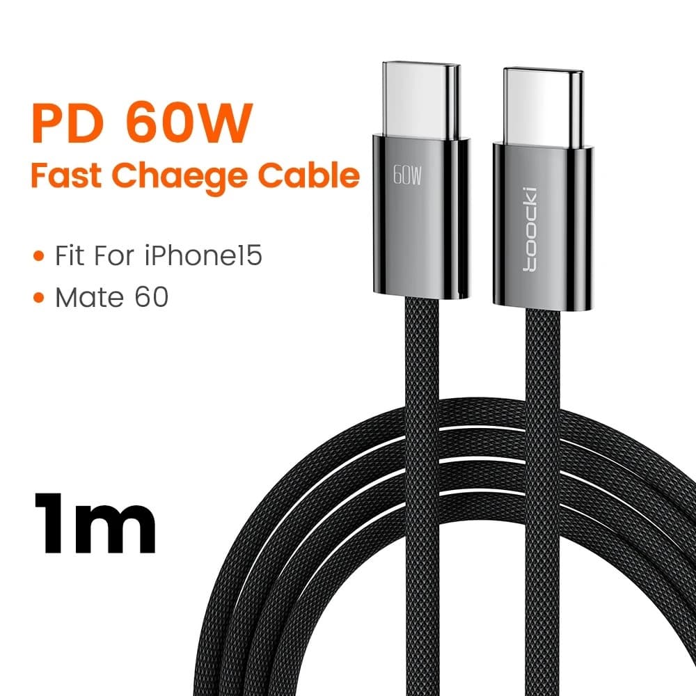 کابل تبدیل USB-C توکی Toocki مدل TQ-X51C3 طول 1 متر — تصویر ۳
