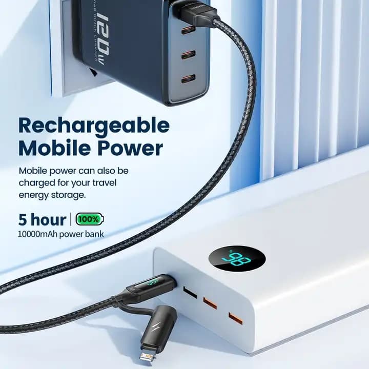 کابل مبدل فست شارژ USB به USB-C و لایتنینگ توکی Toocki مدل TQ-X03 — تصویر ۶