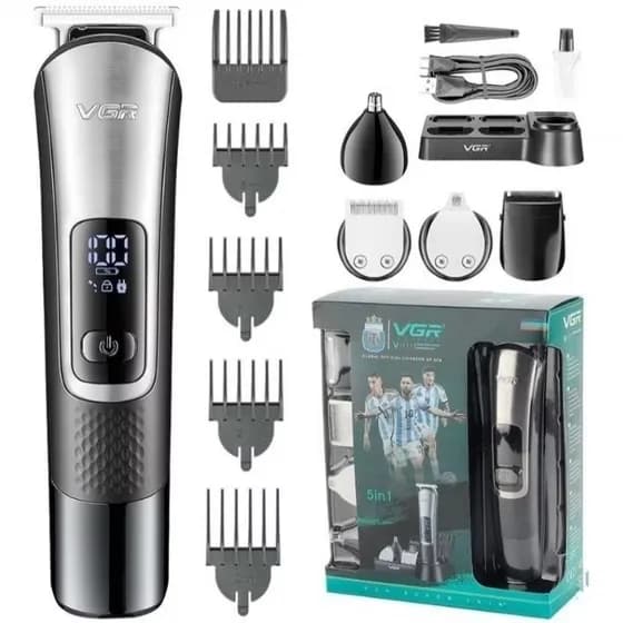 ست اصلاح حرفه‌ای VGR V-111 | پنج کاره خط‌زن، شیور، صفرزن