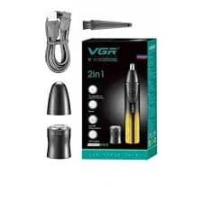 موزن گوش و بینی VGR V-619 | موزن 2 در 1 + تریمر صورت | IPX5 — تصویر ۵