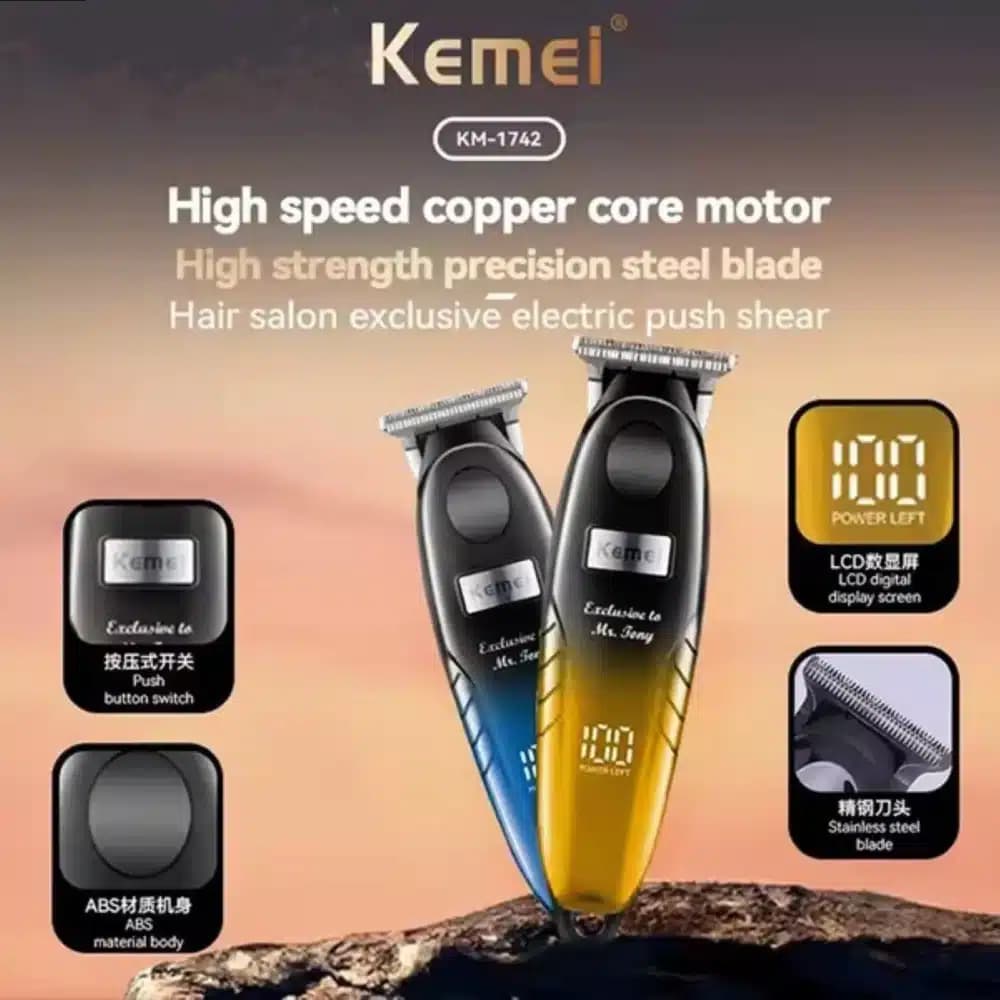 ماشین اصلاح خط زن کیمی مدل KM-1742 – اورجینال وارداتی – 1404