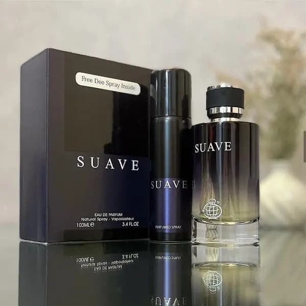 ادکلن ساو Suave فراگرنس ورد 100میل با اسپری | رایحه Dior Sauvage — تصویر ۲