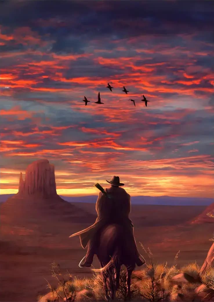 متال پوستر بازی Red Dead Redemption کد N605