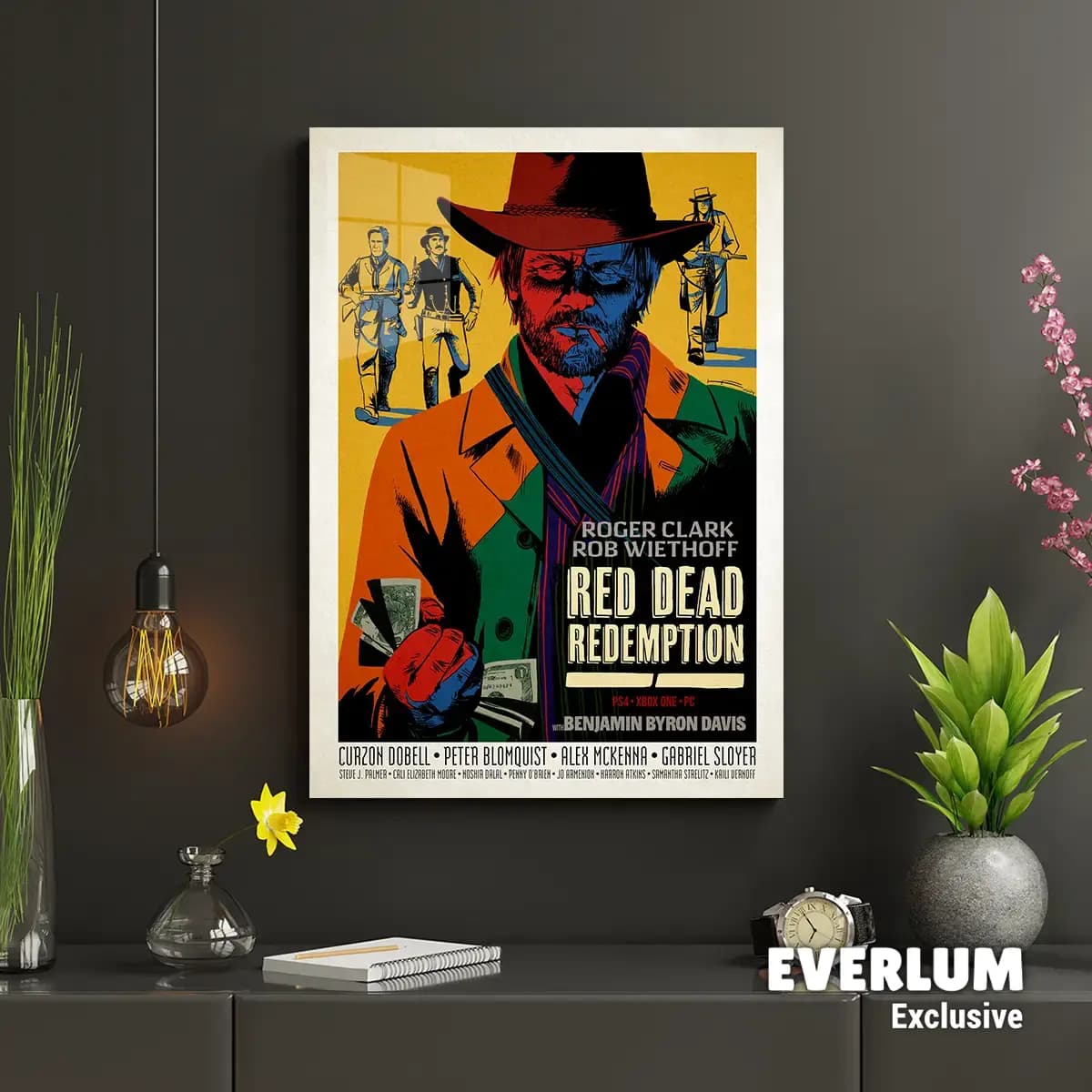 متال پوستر بازی Red Dead Redemption کد N604 — تصویر ۲