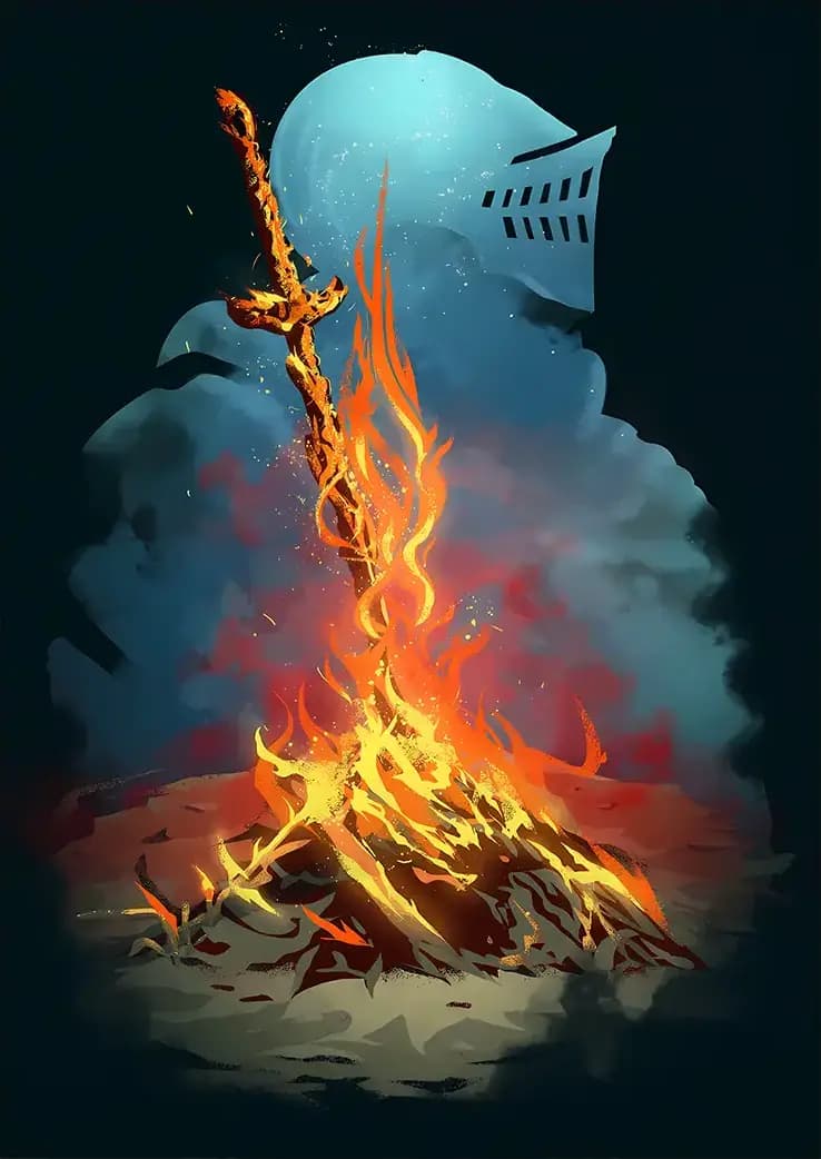 متال پوستر بازی Dark Souls کد N206