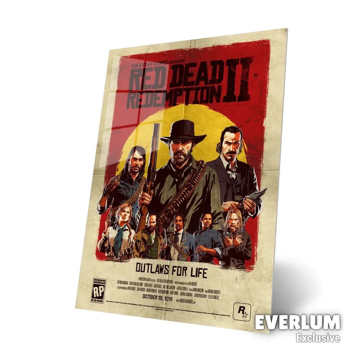 متال پوستر بازی Red Dead Redemption کد N603 — تصویر ۳
