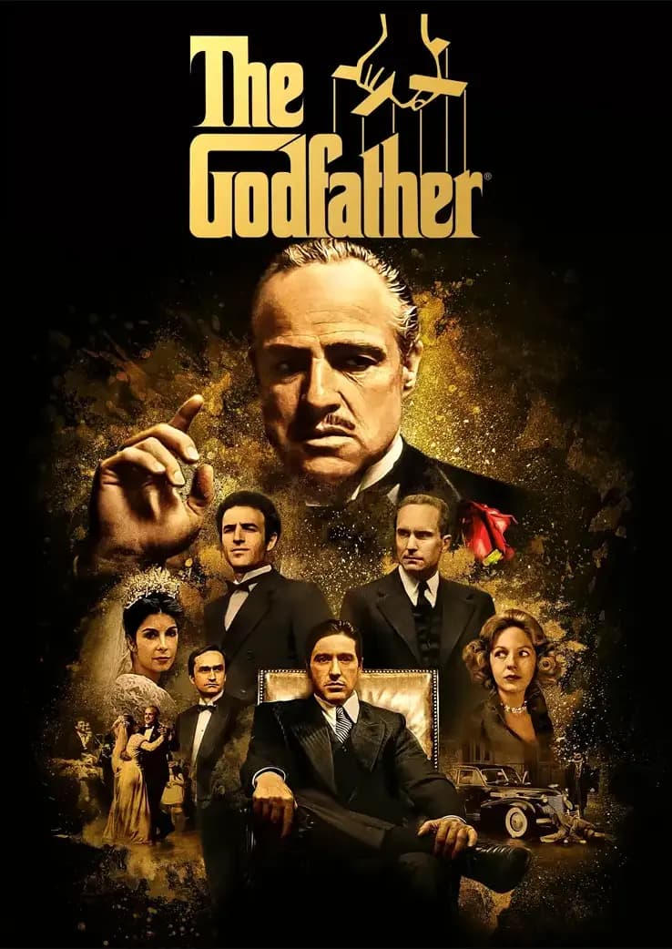 متال پوستر فیلم The Godfather کد N601