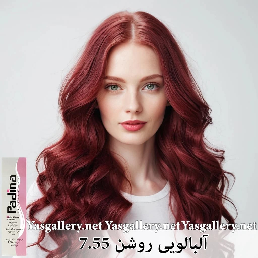 رنگ موی پادینا آلبالویی — تصویر ۲