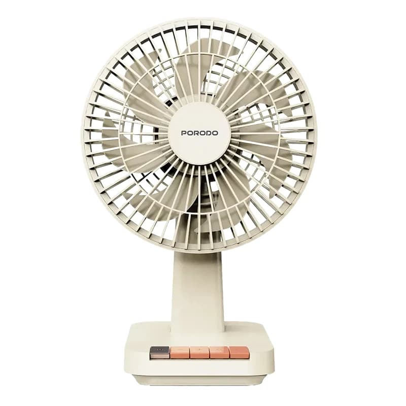 پنکه رومیزی شارژی پرودو مدل PDLFSTDF1 Porodo Chillo Desk Portable Desk Fan