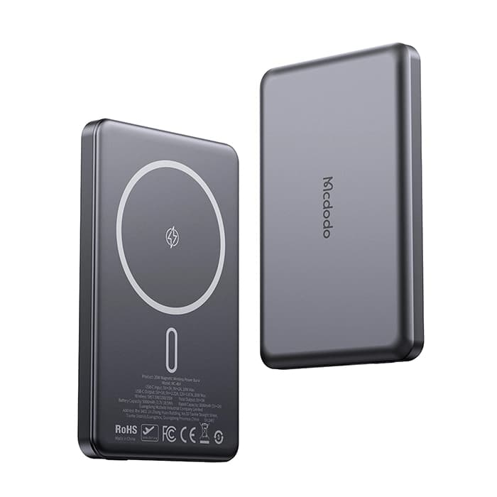 پاوربانک مگ‌سیف مک‌دودو MC-4641 | شارژ سریع 20W، ظرفیت 5000mAh وایرلس | گارانتی اصالت — تصویر ۳
