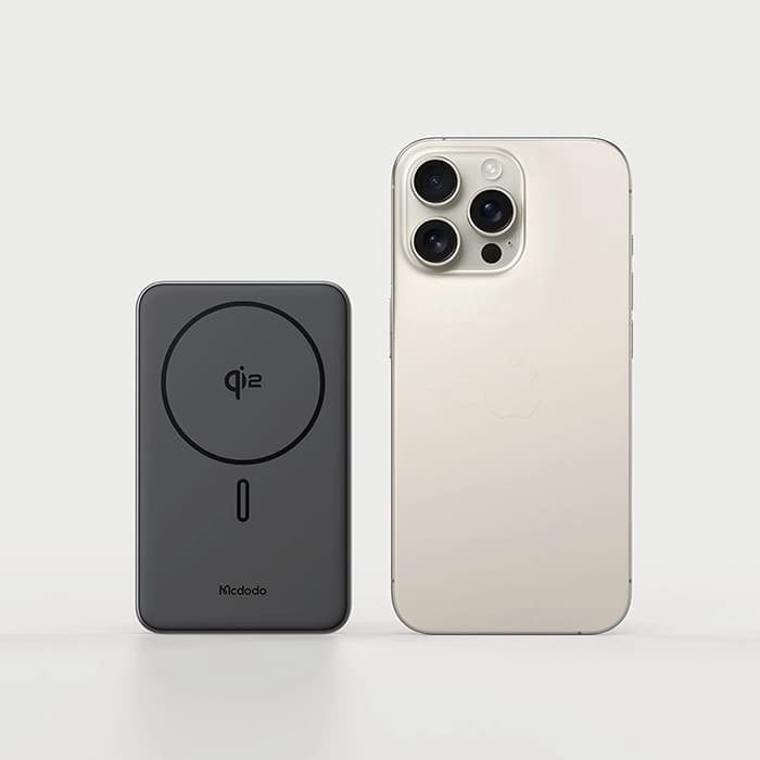 پاوربانک و استند Qi2 مک‌دودو MC-6310 | توان ۲۰W فست شارژ، 10000mAh | گارانتی اصل — تصویر ۴