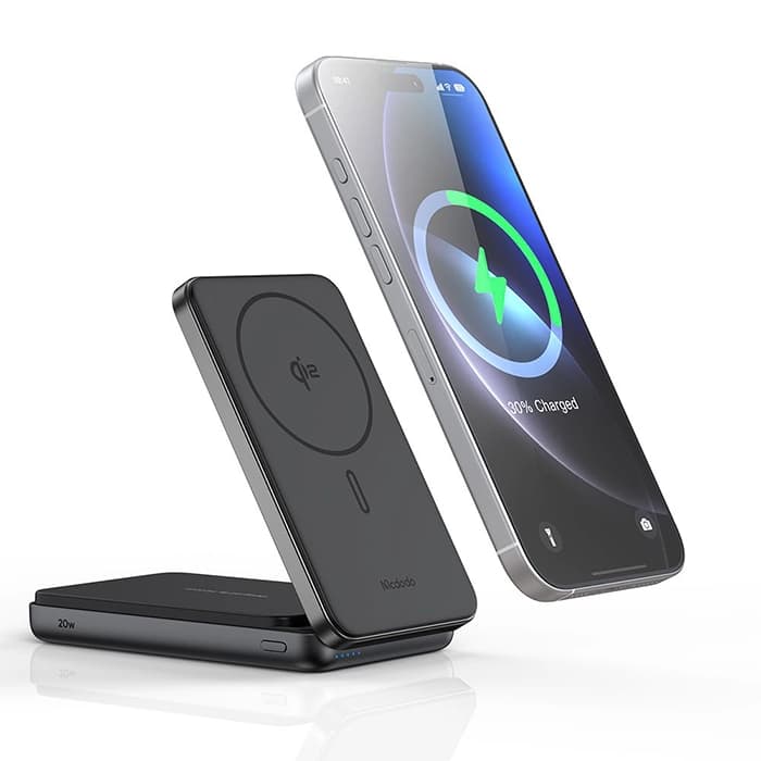 پاوربانک و استند Qi2 مک‌دودو MC-6310 | توان ۲۰W فست شارژ، 10000mAh | گارانتی اصل — تصویر ۲