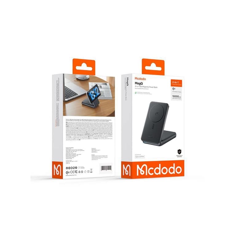 پاوربانک و استند Qi2 مک‌دودو MC-6310 | توان ۲۰W فست شارژ، 10000mAh | گارانتی اصل — تصویر ۵