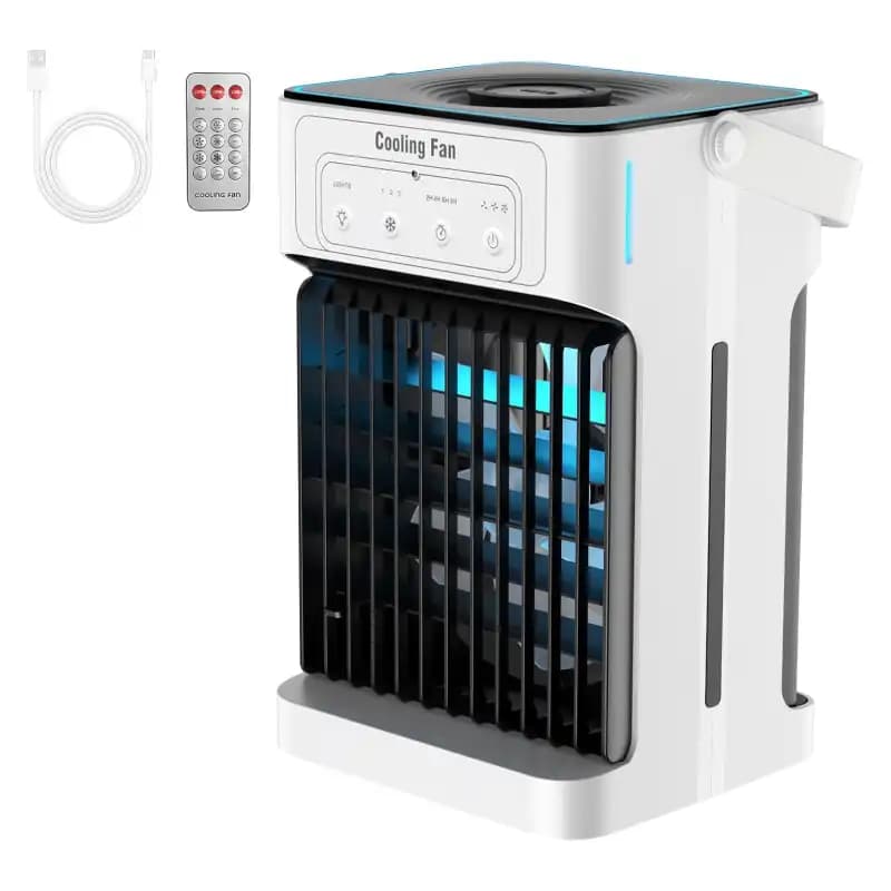 کولر پرتابل آبی رومیزی TIOKVIOP MX003