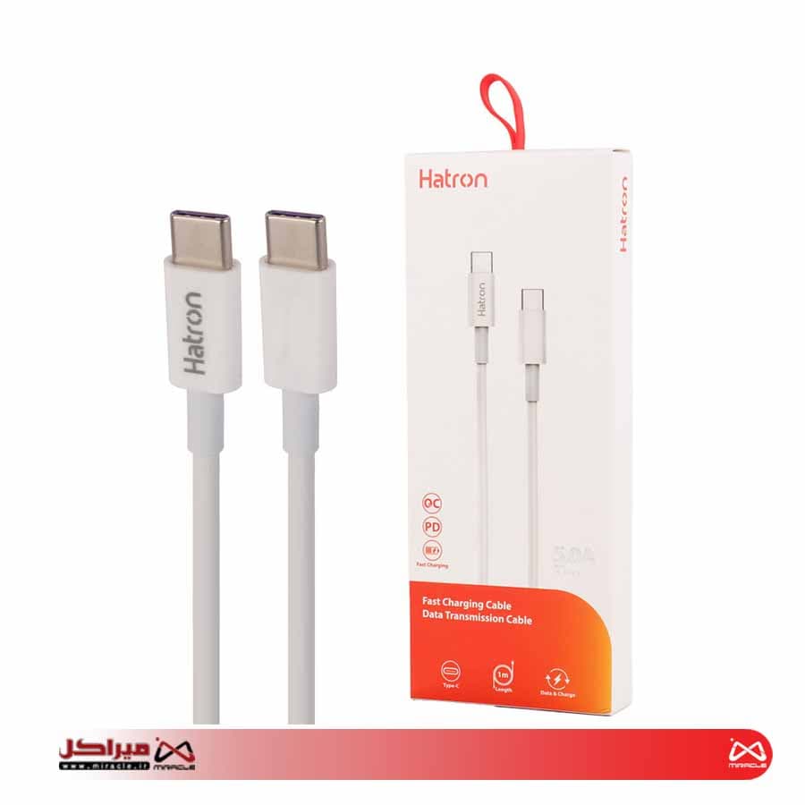 کابل شارژ هترون اندروید TYPE-C TO TYPE-C مدل HC199CC — تصویر ۳