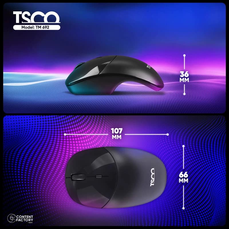 موس بی سیم تسکو مدل TM 692W — تصویر ۱۱