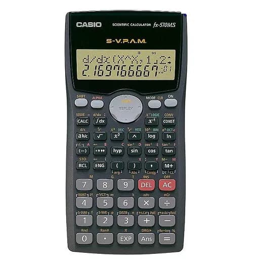 ماشین حساب FX-570-MS کاسیو — تصویر ۳
