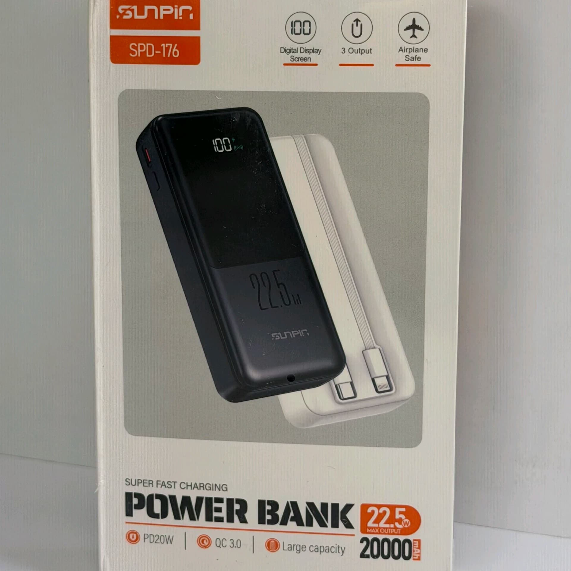پاور بانک 20000 SUNPIN SPD-176