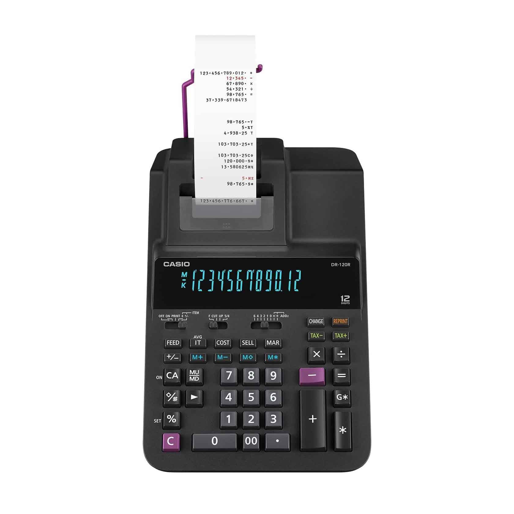 ماشین حساب با چاپگر کاسیو مدل DR-120R — تصویر ۶