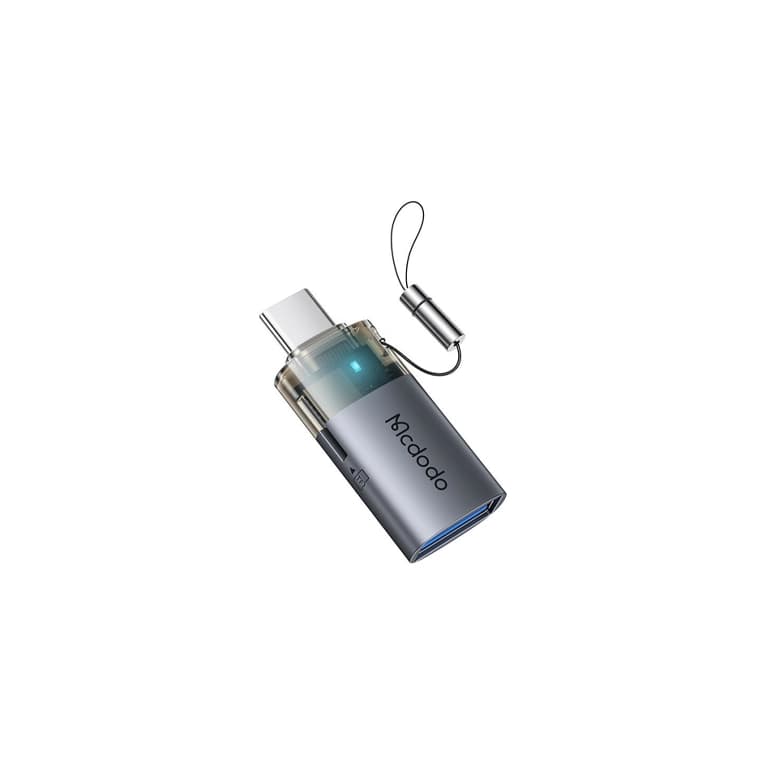 مبدل OTG مک‌دودو OT-7600 | یو اس بی به Type-C + کارت‌خوان Micro SD | سرعت ۴۸۰Mbps با گارانتی | iDigie