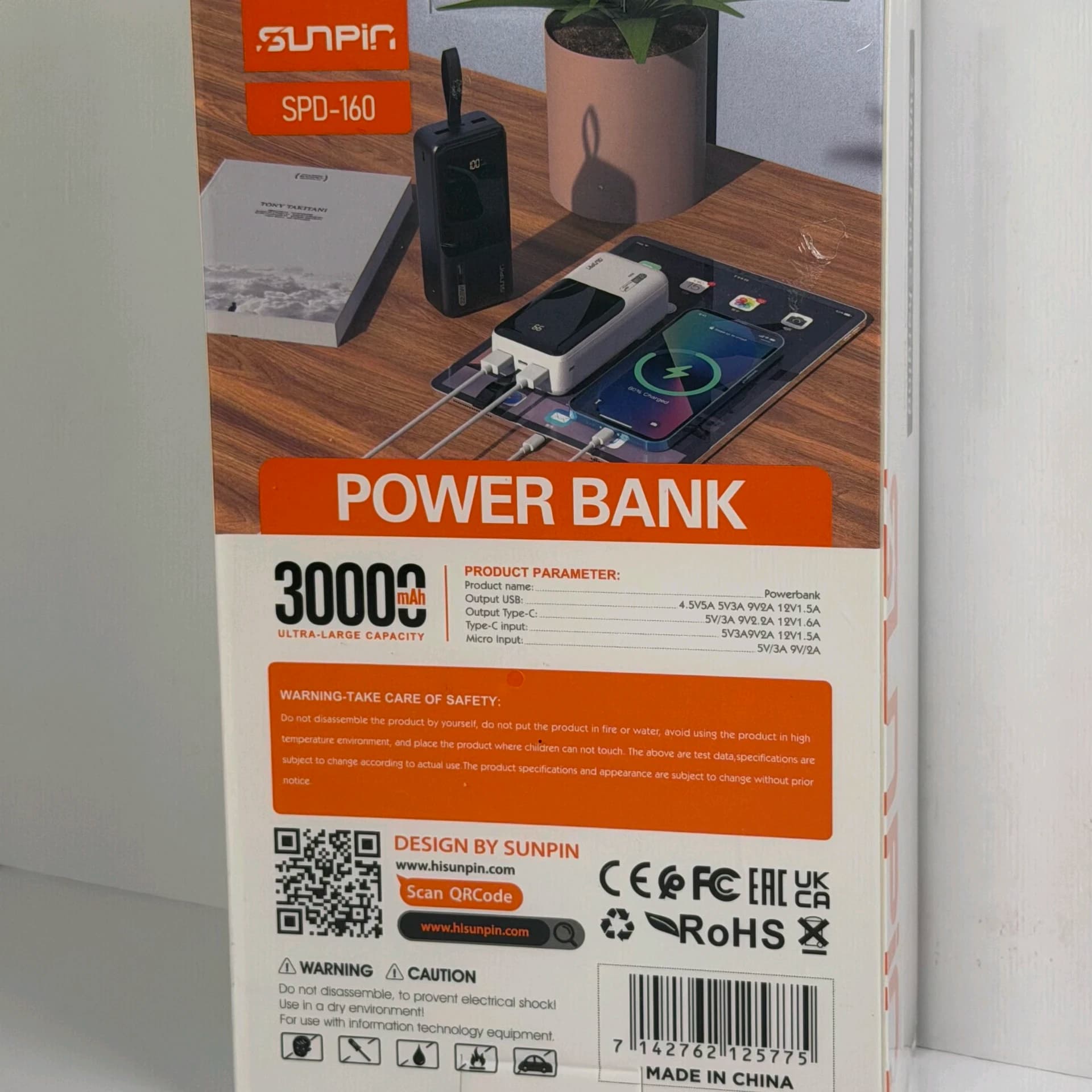 پاور بانک 30000 SUNPIN SPD-160 — تصویر ۲
