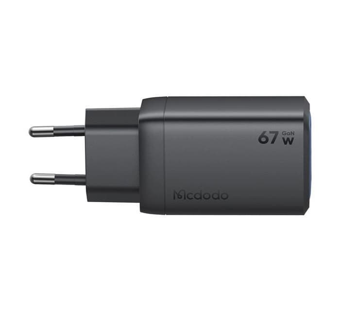 شارژر 67W مک دودو CH-0970 | آداپتور مینی 3 پورت PD/QC | شارژ لپتاپ، مکبوک و موبایل | گارانتی iDigie — تصویر ۴