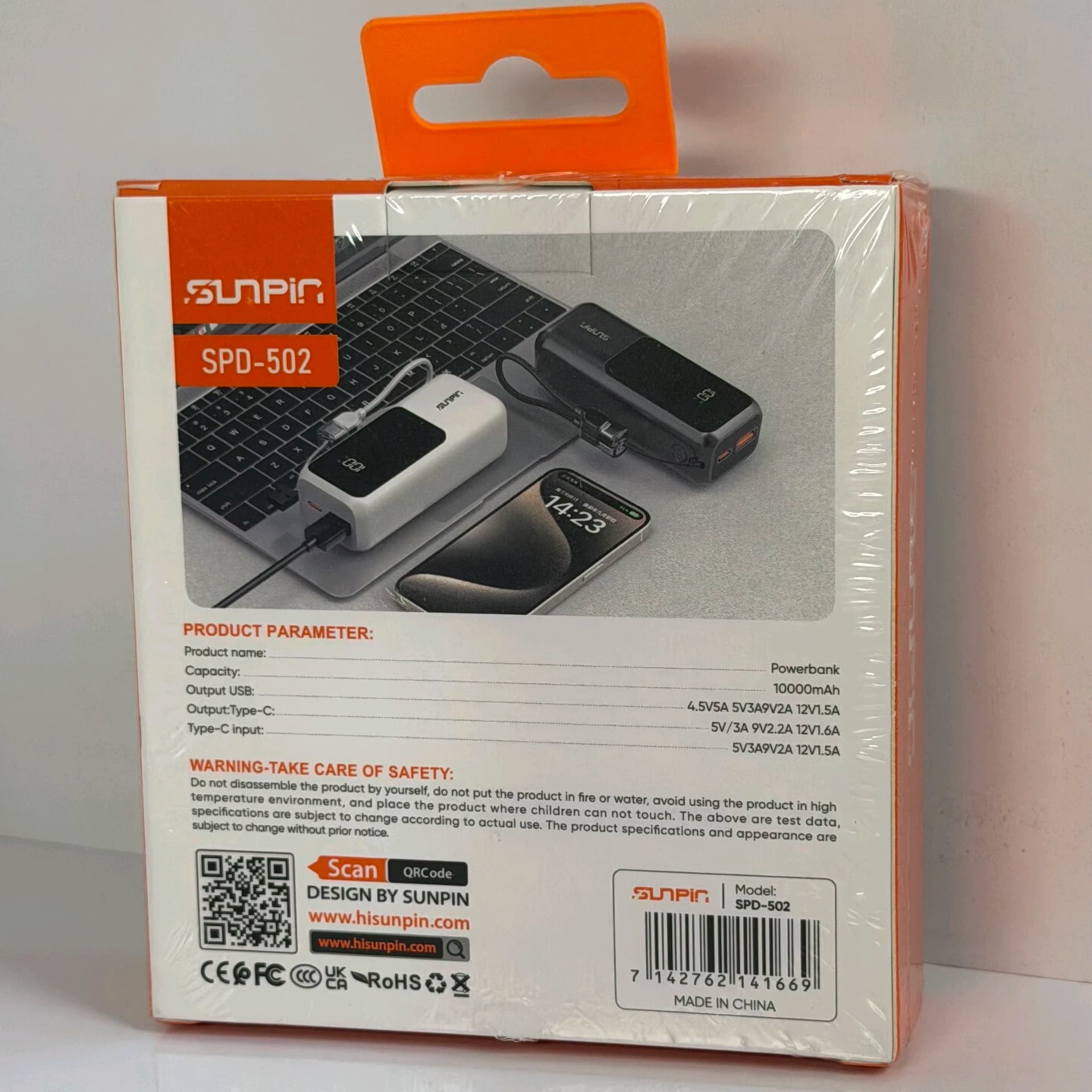 پاور بانک 10000 SUNPIN SPD-502 — تصویر ۲