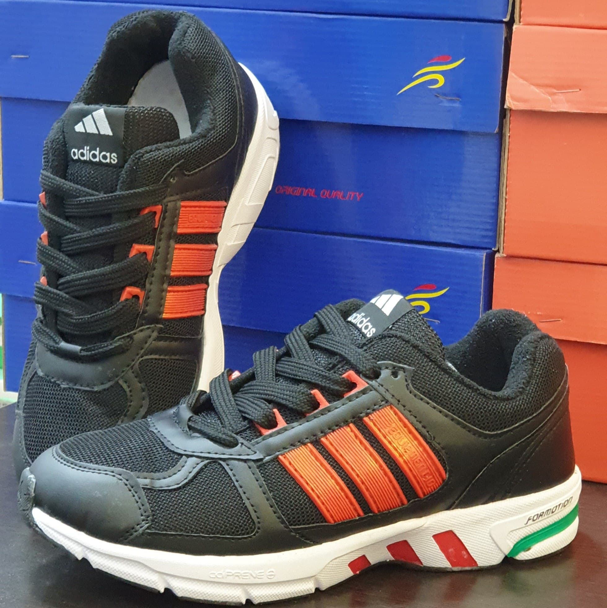 کتونی آدیداس اکومنت (Adidas EQT) مشکی قرمز