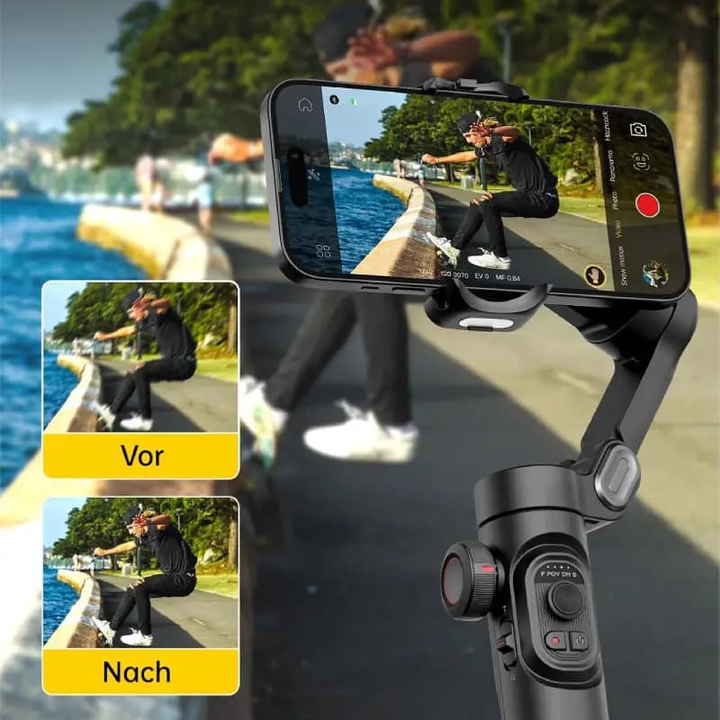 گیمبال و لرزشگیر موبایل | AOCHUAN SMART XE 3-AXIS GIMBAL — تصویر ۸