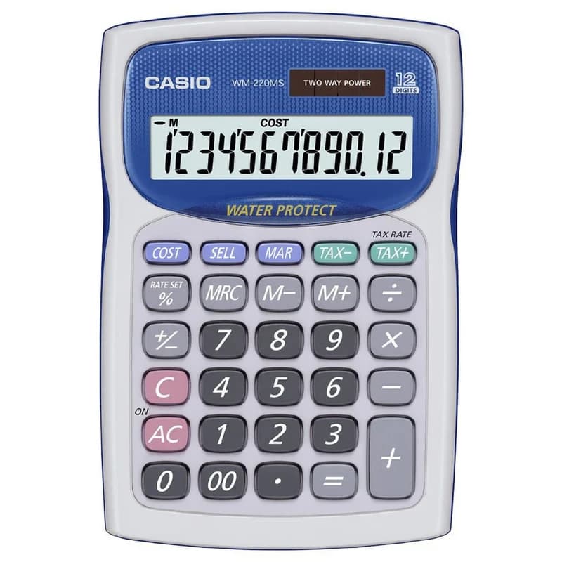 ماشین حساب کاسیو مدل WM-220MS — تصویر ۵